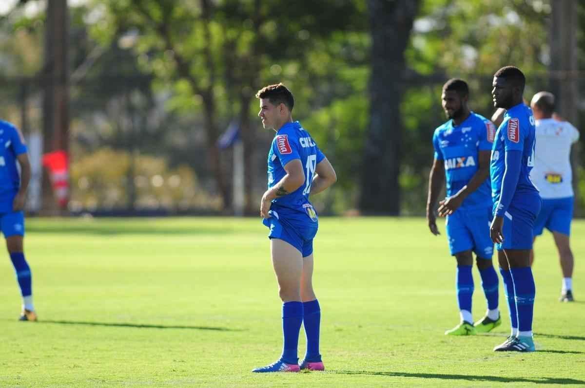Fotos do ltimo treino do Cruzeiro antes do jogo contra o Grmio pela Primeira Liga (Gladyston Rodrigues/EM D.A Press)