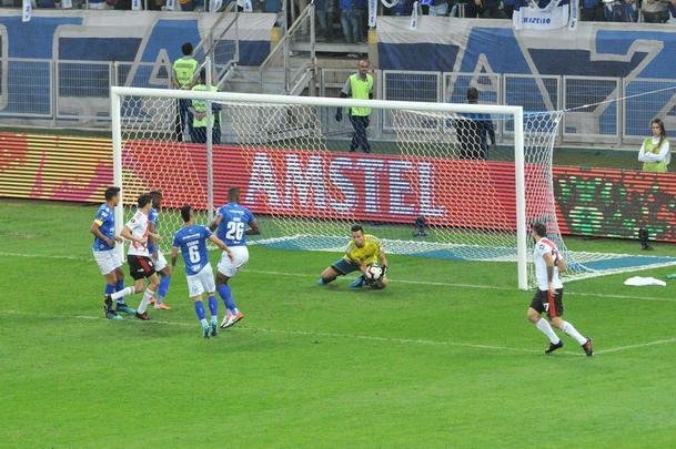 River teve boas chances no primeiro tempo e parou nas defesas de Fbio