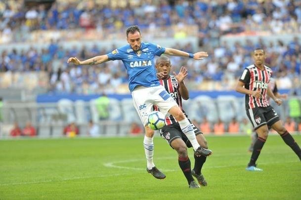 Fotos do jogo entre Cruzeiro e So Paulo
