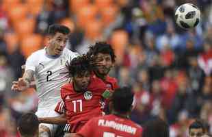 Egito e Uruguai se enfrentam pela primeira rodada do Grupo A da Copa do Mundo. Celeste venceu jogo de estreia por 1 a 0