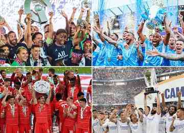 Veja quais times são apontados para ganhar as ligas nacionais mais importantes da Europa: Alemanha, Espanha, França, Inglaterra e Itália 
