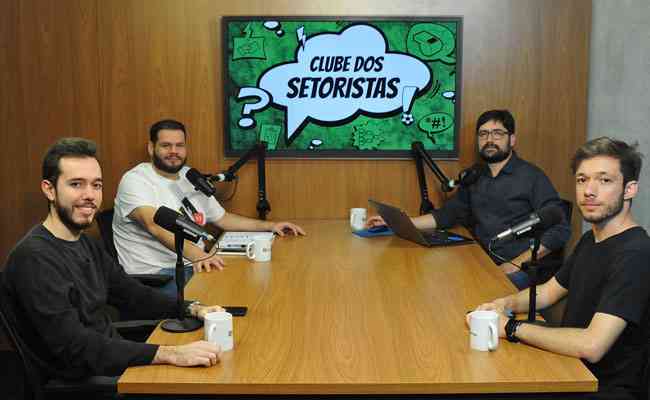 Victor Martins, Samuel Resende, Bruno Furtado e João Vitor Marques no Clube dos Setoristas