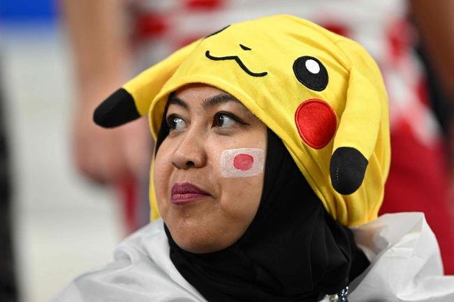 Torcida coloriu o Estdio Al Janoub, no Catar, para acompanhar a partida entre Japo e Crocia, pelas oitavas de final