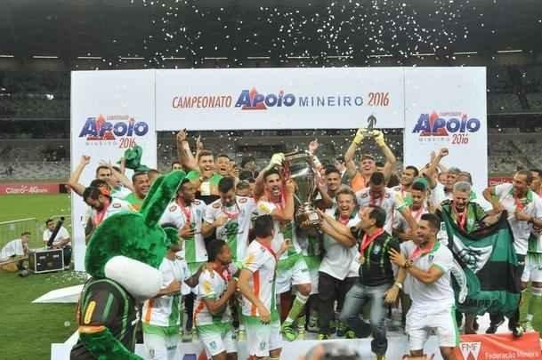 Imagens da comemorao do Amrica com a conquista do ttulo