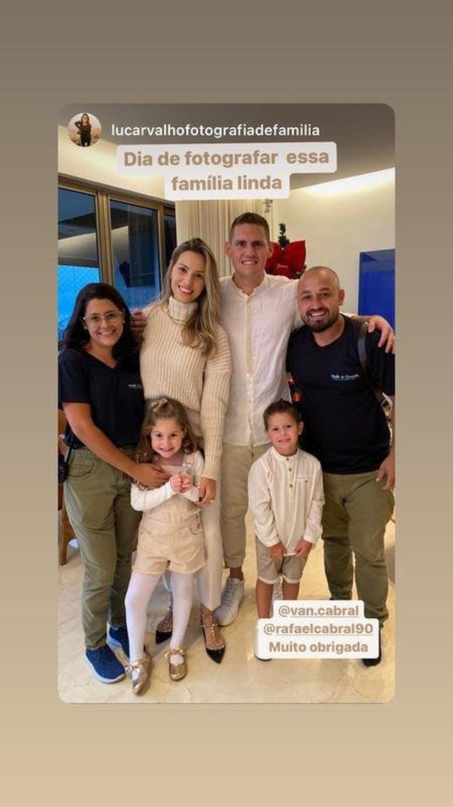 Rafael Cabral com a famlia