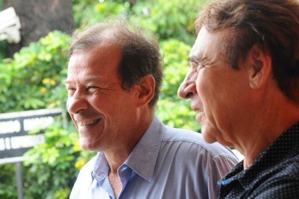 Estado de Minas/Superesportes reuniu alguns dos campees brasileiros pelo Atltico em 1971: Beto Bom de Bola, Humberto Ramos (d), Ronaldo, Mussula, Dad Maravilha (Dario) e Ren Santana (e), filho de Tel