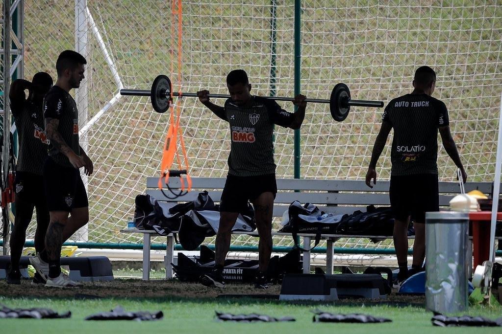 Fotos do treino: Atlético se prepara para enfrentar o Corinthians