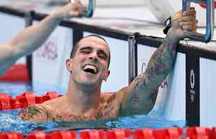 Bruno Fratus conquistou a medalha de bronze nos 50m livre na natação