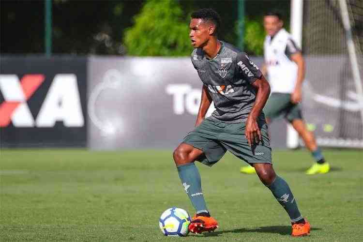 (Foto: Neto durante treino do Atltico em 2019)