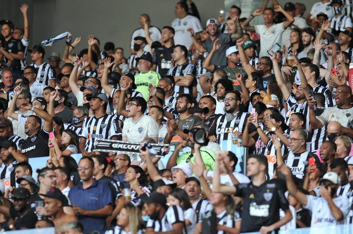 Fotos da torcida do Atltico, no Mineiro, no jogo de ida da semifinal do Campeonato Mineiro, contra a Caldense