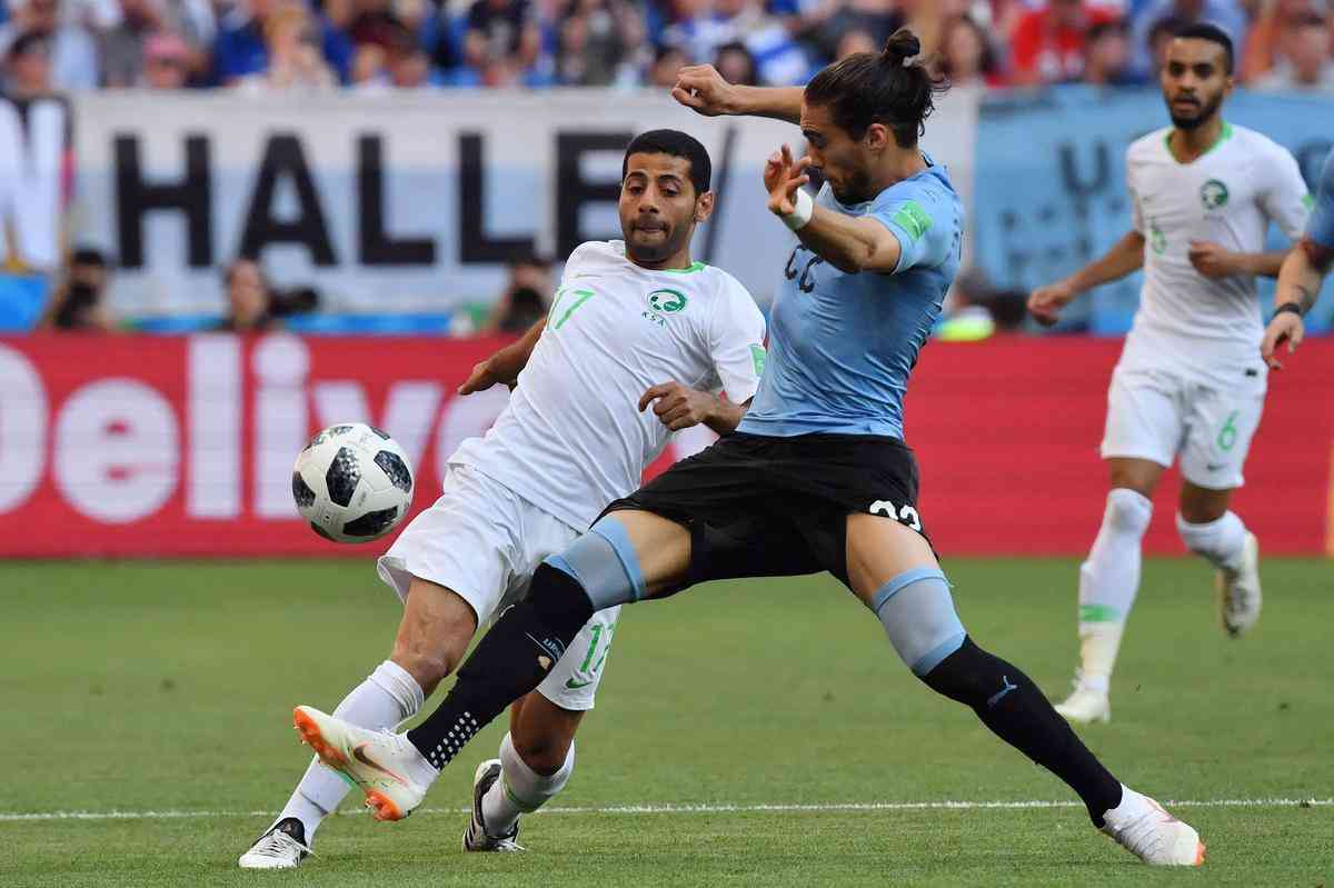 Veja imagens do confronto entre Uruguai e Arbia Saudita, pela segunda rodada do Grupo A, na Copa do Mundo