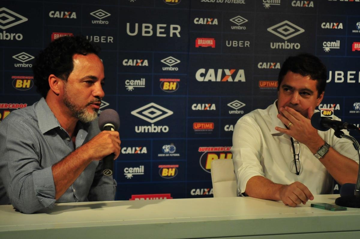 Vice-presidente executivo Marco Antnio Lage e vice de futebol Itair Machado