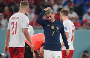 Fotos de Frana x Dinamarca, neste sbado (26/11), no estdio 974, em jogo vlido pela segunda rodada do Grupo D da Copa do Mundo no Catar