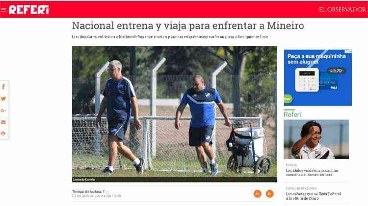 Veja destaques da imprensa uruguaia na vspera de Atltico x Nacional