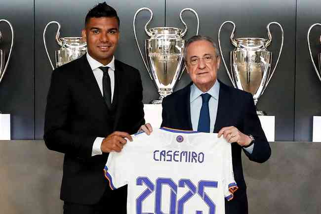 Real Madrid anuncia renovao de contrato do brasileiro Casemiro at 2025