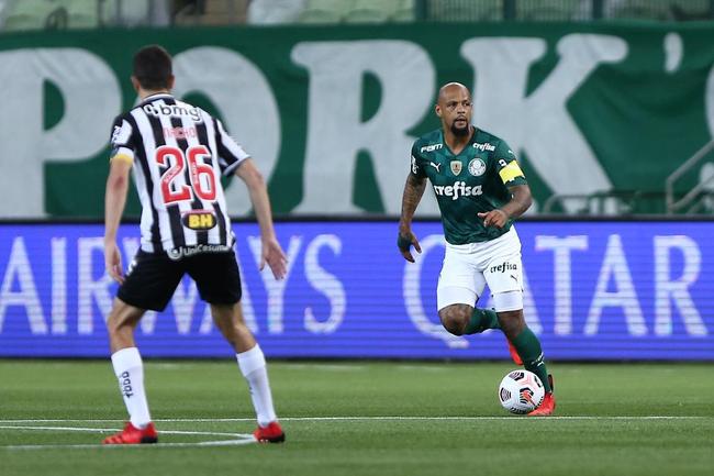 Fotos do jogo de ida da semifinal da Copa Libertadores de 2021, entre Palmeiras e Atltico, no Allianz Parque, em So Paulo