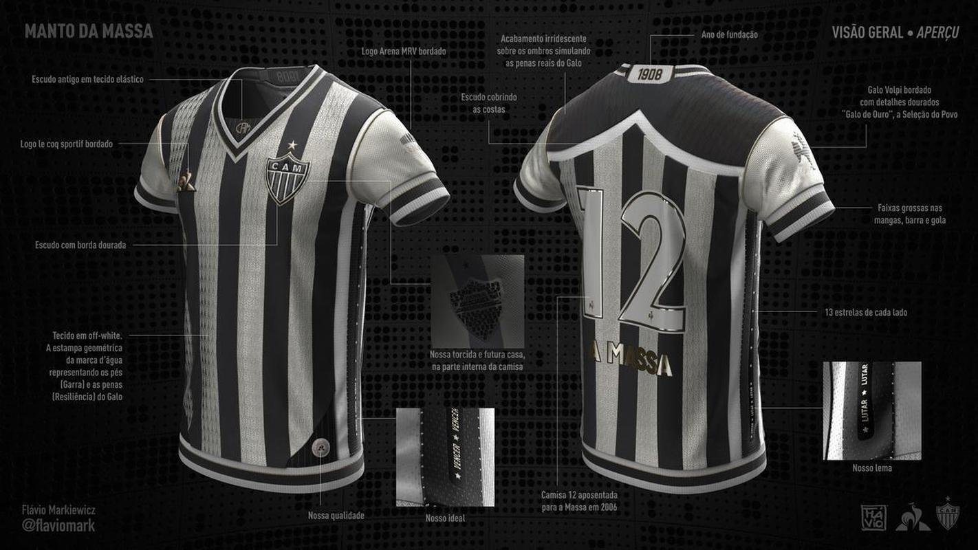 Camisa desenhada por Flvio Markiewicz ganhou o concurso 'Manto da Massa'