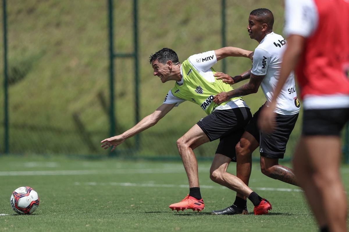 Treino do Atltico em 15/3/2021, na Cidade do Galo