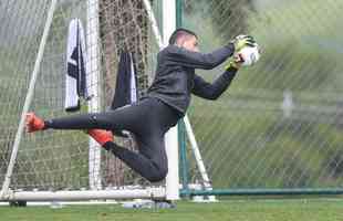 Treino do Atltico na Cidade do Galo, na manh desta tera-feira (24/1).