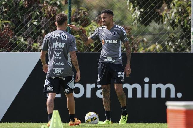 Fotos do �ltimo treino do Atl�tico antes do jogo contra o Botafogo