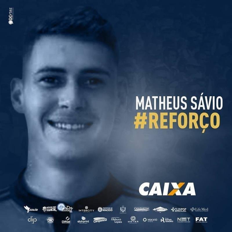 Matheus Svio, atacante de 21 anos, foi emprestado pelo Flamengo ao CSA