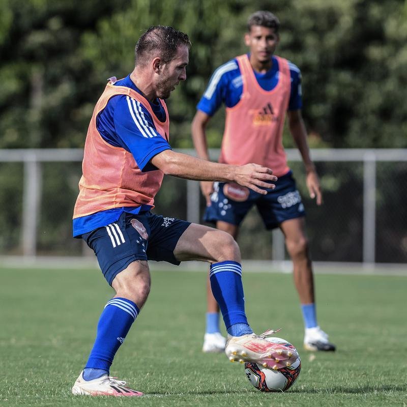 Imagens do treino do Cruzeiro na tarde desta quarta-feira (17/2), na Toca da Raposa II