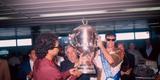 Em 1992, o Cruzeiro conquistou o bi da Supercopa da Libertadores, desta vez sobre o Racing da Argentina. Foi o terceiro ttulo internacional da histria celeste.