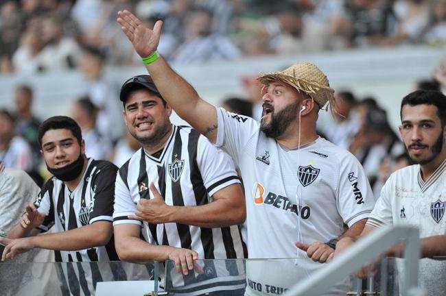 Fotos da torcida do Atltico, no Mineiro, durante a partida de volta da semifinal do Campeonato Mineiro, contra a Caldense