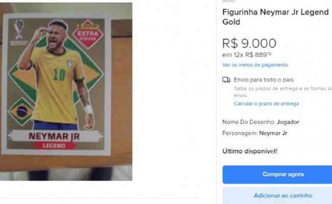 Figurinha Da Copa Neymar Jr Legend Bronze Original Panini em Promoção na  Americanas