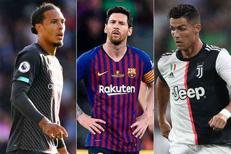 Messi, Ronaldo e Van Dijk são os finalistas do prêmio de melhor do