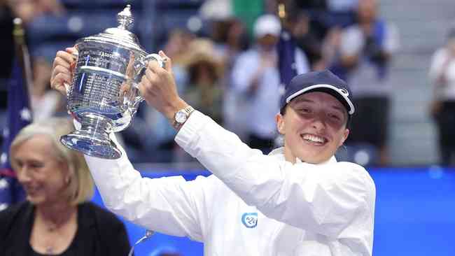 Iga Swiatek  campe do US Open. Aos 21 anos, a polonesa, nmero um do ranking mundial, garantiu seu segundo Grand Slam da temporada e stimo campeonato do ano