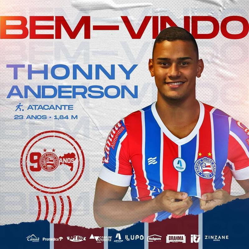 Thonny Anderson, atacante (Bahia)
