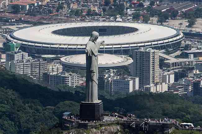 Vista do Maracan e do Cristo Redentor: Rio pretende receber o Mundial de Clubes