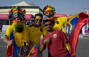 Torcedores do Equador no jogo de abertura da Copa do Mundo