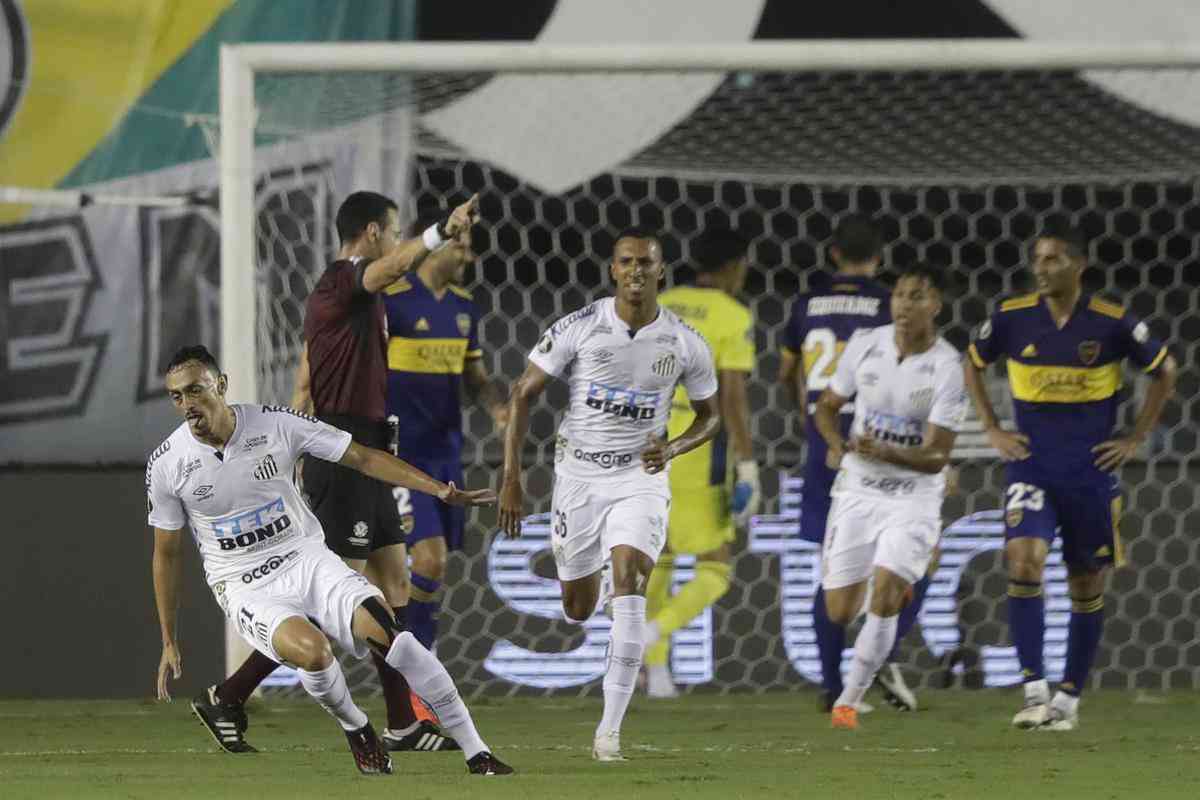 Semifinal de 2020: Boca Juniors-ARG 0 x 0 Santos (Santos se classificou em casa com vitria por 3 a 0).