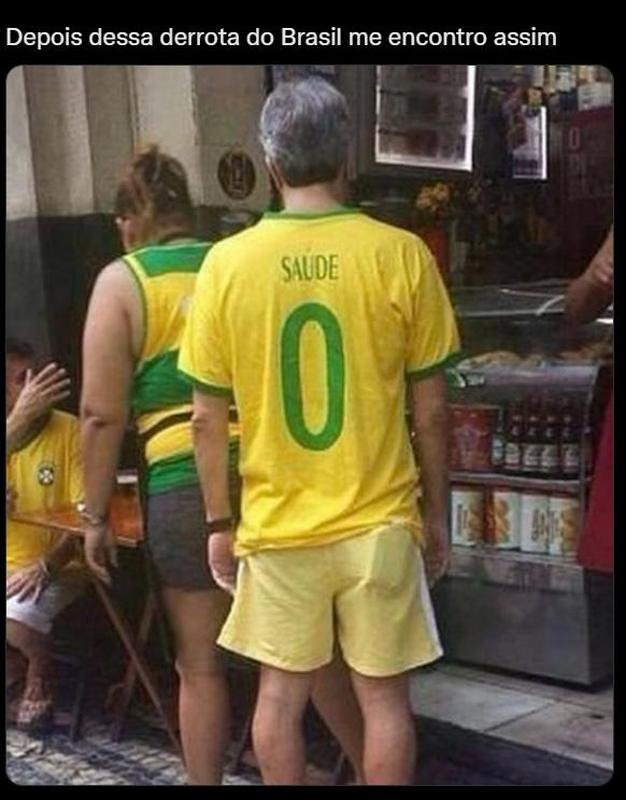 Memes da derrota do Brasil para Camares na Copa do Mundo