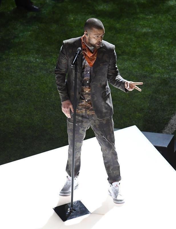Show do intervalo do Super Bowl LII, em Minneapolis, teve apresentao de Justin Timberlake