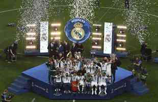 Festa do Real Madrid com a conquista da 13 Liga dos Campees, a terceira de forma seguida