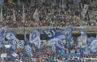 Fotos da torcida do Cruzeiro no primeiro clssico da final do Mineiro, contra o Atltico, no Mineiro