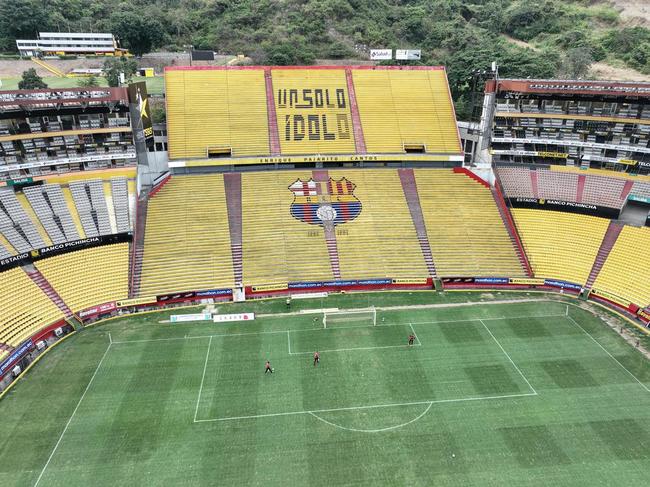 Atlético treina em Guayaquil antes do jogo contra o Emelec