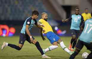 Fotos do jogo entre Brasil e Equador pela Copa Amrica