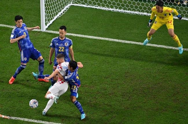 Lances da partida entre Japo e Crocia, pelas oitavas de final da Copa do Mundo.
