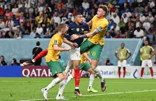 Imagens do jogo entre Frana e Austrlia, pelo Grupo D da Copa do Mundo