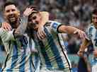 Argentina goleia Crocia e vai  final da Copa com show de Messi e lvarez