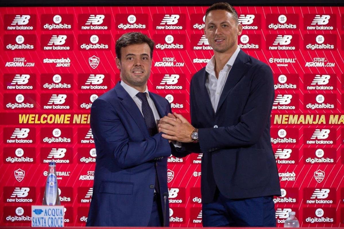 Roma: volante Nemanja Matic (ex-Manchester United)