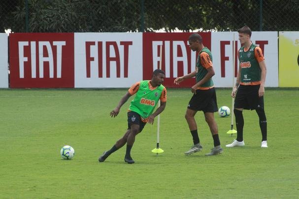 Treino do Atltico em preparao para o jogo de sbado, no Maracan