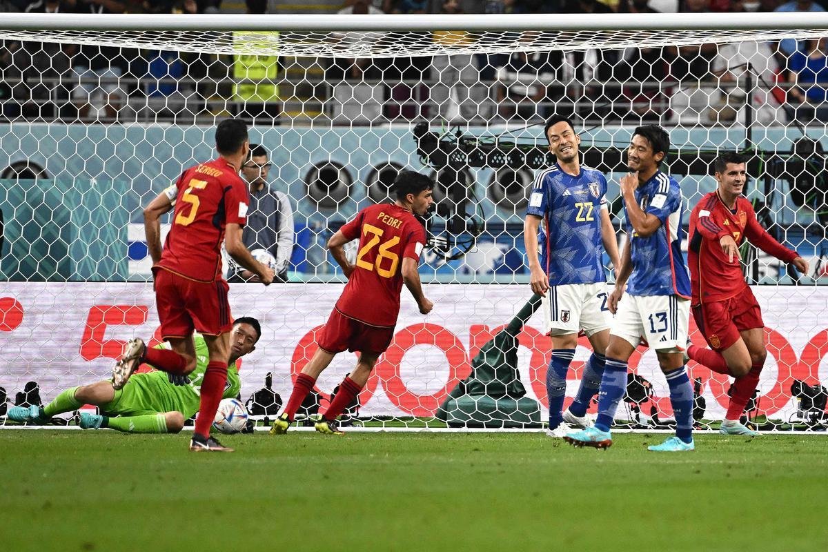 No Estdio Internacional Khalifa, Japo e Espanha duelaram pela terceira ltima rodada do Grupo E da Copa do Mundo do Catar
