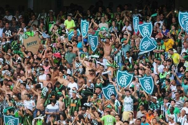 Festa do Amrica e da torcida no Independncia com o bi da Srie B em 2017