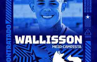 Cruzeiro anunciou o volante Wallisson