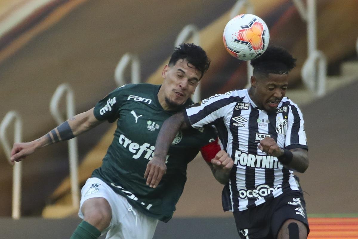 Fotos da deciso da Copa Libertadores 2020 entre Palmeiras e Santos, no Maracan, no Rio de Janeiro (AFP / Mauro Pimentel / Ricardo Moraes / Silvia Izquierdo)